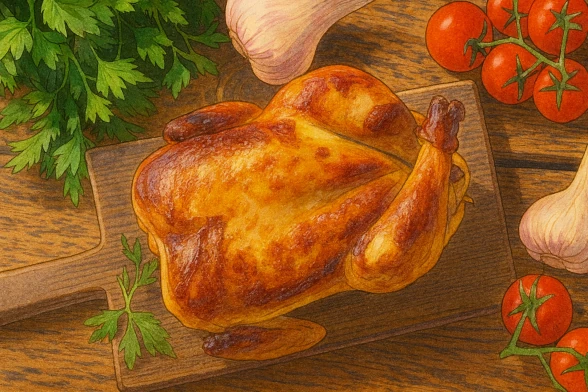 Сочная курица в медовой глазури и чили