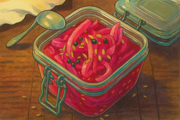 Маринованный красный лук