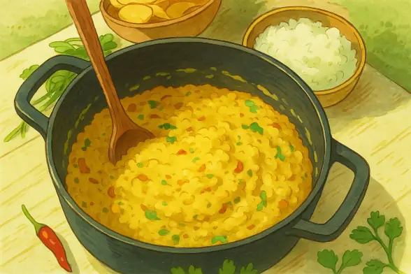 Пряная индийская чечевица с анарданом