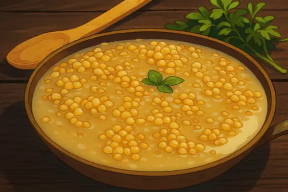 Каша из амаранта на кокосовом молоке с фруктами