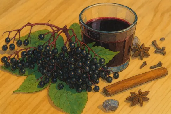 Сироп из ягод бузины