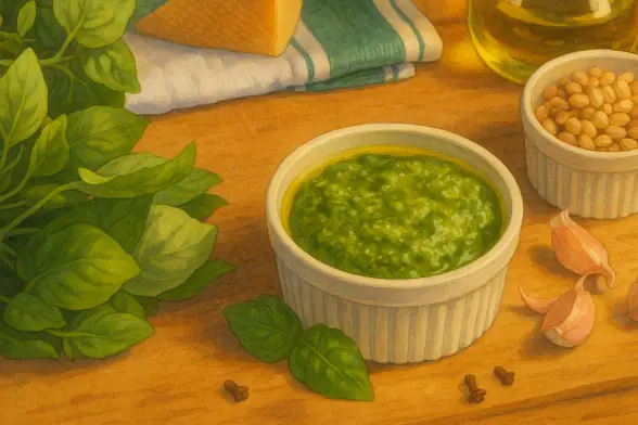 Классический соус песто с базиликом