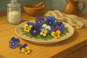 Виола (анютины глазки) — съедобный цветок, который завораживает вкусом и видом