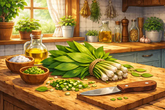 Черемша (дикий чеснок) — весенняя зелень с чесночным характером: как есть и куда добавлять