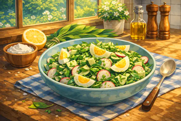 Рецепт с черемшой