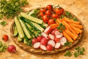 Свежий салат из овощей